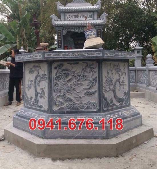 Mẫu mộ đá tròn lục lăng đẹp bán tại bắc kạn ninh bình hà nội